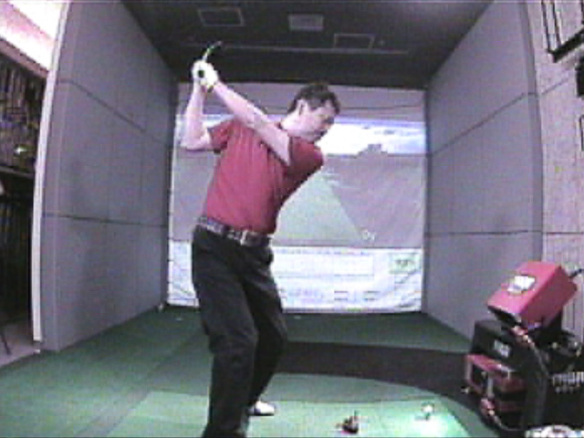 加賀谷さんスイング後方 受講前（2） 