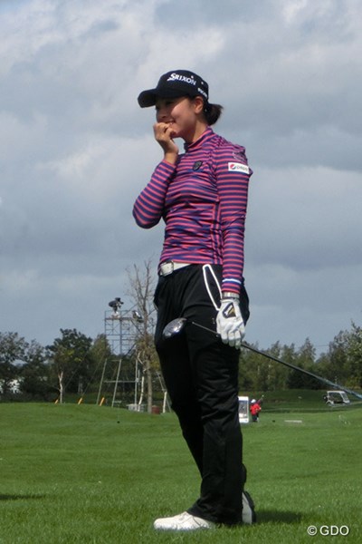 2013年 ゴルフ5レディスプロゴルフトーナメント 事前情報 森田理香子 1週間の休養明けのプレーを楽しんでいる様子だった森田理香子
