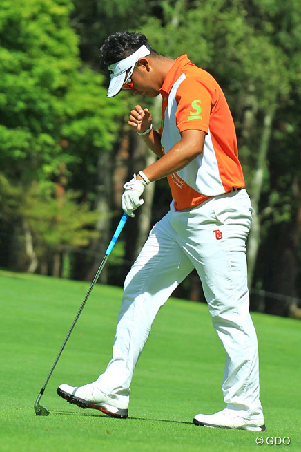 粘って首位タイ 松山英樹「優勝を狙える位置で」