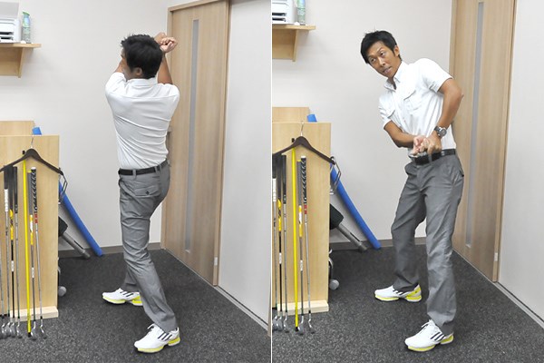 golftec 普段どっちの足で立ってますか？ 4-1