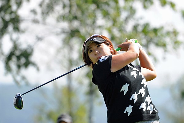 2013年 ゴルフ5レディスプロゴルフトーナメント 最終日 吉田弓美子 ドライバーを軸にしたプレーで勝利を手にした吉田。