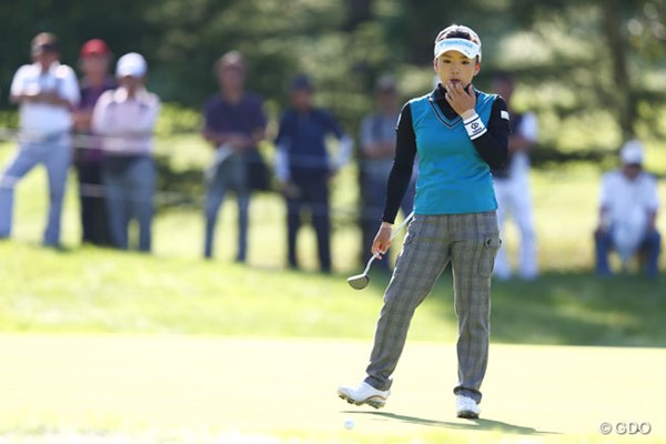 2013年 日本女子プロゴルフ選手権大会コニカミノルタ杯 2日目 有村智恵 「こんなはずでは・・・」パットに苦しんでるような感じです