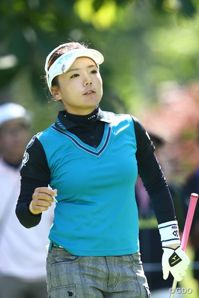 2013年 日本女子プロゴルフ選手権大会コニカミノルタ杯 2日目 有村智恵 明日もギャラリーを沸かしてほしいです3オーバー37位T