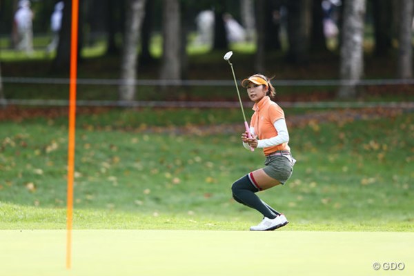 2013年 日本女子プロゴルフ選手権大会コニカミノルタ杯 2日目 金田久美子 10番、見事なバーディでした。14位T