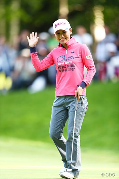 2013年 日本女子プロゴルフ選手権大会コニカミノルタ杯 3日目 横峯さくら 「69」をマークして14位から6位へとジャンプアップを果たした横峯さくら