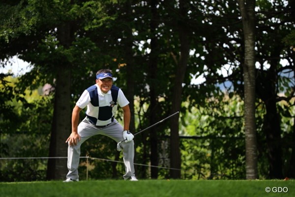 2013 ANAオープンゴルフトーナメント 初日 上田諭尉 あとちょっとでホールインワン。本気で悔しがっていた。