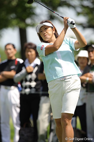 ホールインワンなど終盤に追い上げを見せた福嶋晃子