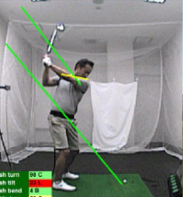 golftec インサイドに上がる典型例を改善 2-2