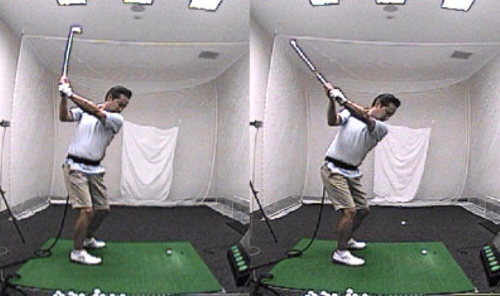 golftec インサイドに上がる典型例を改善 6-1