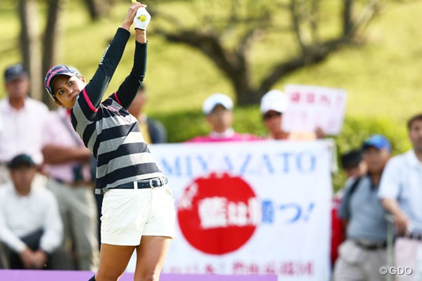 2013年 ミヤギテレビ杯ダンロップ女子オープンゴルフトーナメント 初日 宮里藍 今季日本ツアー初参戦の宮里藍が首位タイ発進！ 大会3勝目へ好スタートを切った