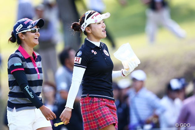 2013年 ミヤギテレビ杯ダンロップ女子オープンゴルフトーナメント 初日 有村智恵 宮里藍
