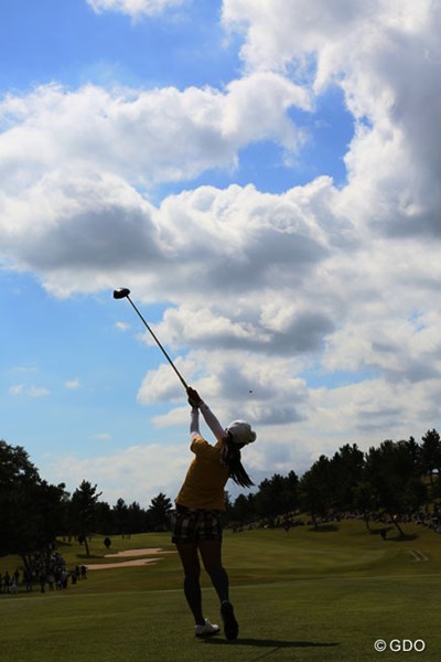 2013年 ミヤギテレビ杯ダンロップ女子オープンゴルフトーナメント 最終日 宮里藍 高いフォローも魅力だね