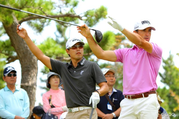 2013年 アジアパシフィックゴルフチャンピオンシップ パナソニックオープン 最終日 デビッド・オー ウェイド・オームズビー 右でーす。
