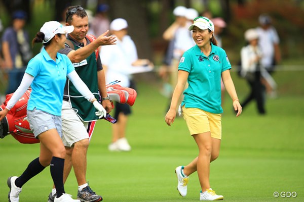 2013年 日本女子オープンゴルフ選手権競技 初日 宮里藍 宮里美香 宮里藍との同組ラウンドに｢楽しみながら回れた｣。首位タイスタートを切った宮里美香