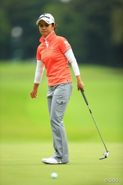 2013年 日本女子オープンゴルフ選手権競技 2日目 宮里藍 今日も相変わらずパターの調子が悪かったようです。6オーバー39位タイ。