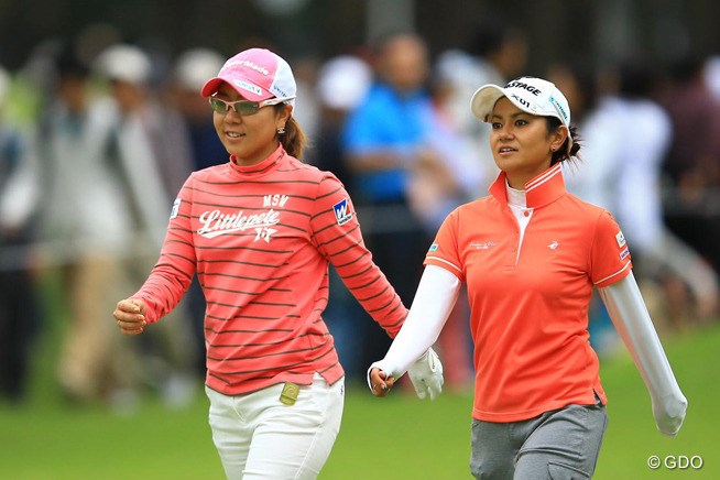 2013年 日本女子オープンゴルフ選手権競技 2日目 宮里藍、宮里美香