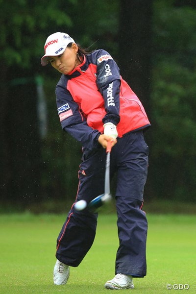 2013年 日本女子オープンゴルフ選手権競技 3日目 横峯さくら 首位と8打差とちょっと厳しくなりましたが、最終日に意地を見せられるか・・・。5オーバー9位タイ。