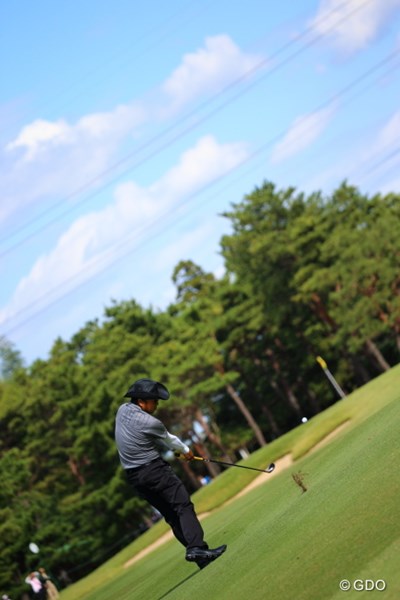 2013年 日本オープンゴルフ選手権競技 初日 片山晋呉 片山プロ／この綺麗なインパクト、最高。