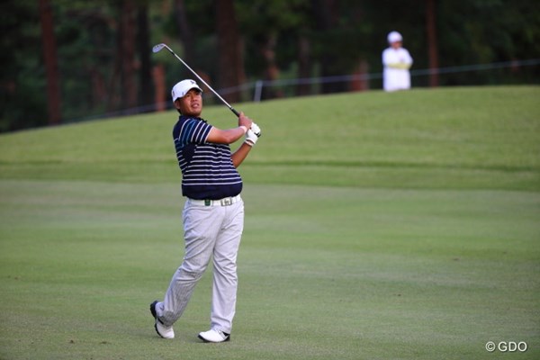 2013年 日本オープンゴルフ選手権競技 初日 甲斐慎太郎 シード権を持たない甲斐は繰り上がり出場のチャンスを見事に活かして首位タイ発進を決めた。