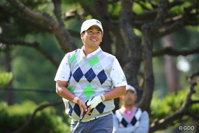 ツアー2勝目を狙う甲斐は首位タイから後退も3日目は最終組でプレーする 2013年 日本オープンゴルフ選手権競技 2日目 甲斐慎太郎