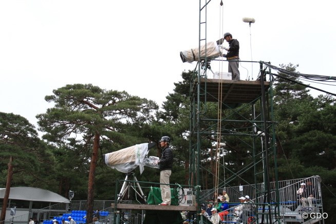 2013年 日本オープンゴルフ選手権競技 3日目 TVカメラ