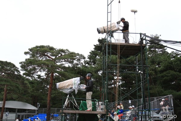 2013年 日本オープンゴルフ選手権競技 3日目 TVカメラ 2枚刃。