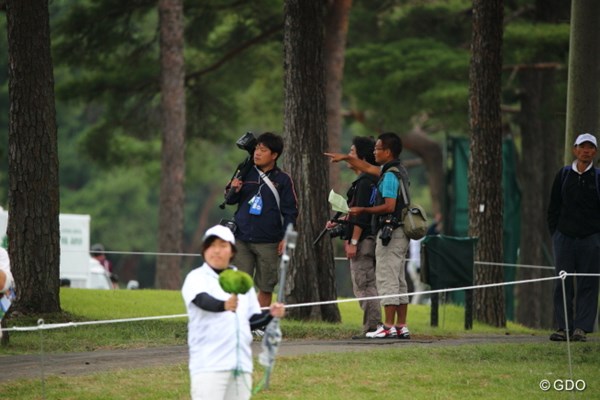 2013年 日本オープンゴルフ選手権競技 3日目 カメラマン さて、誰撮りに行こ・・・