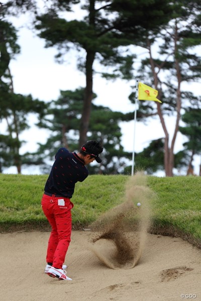 2013年 日本オープンゴルフ選手権競技 3日目 キム・ヒョンソン 目玉からこのアゴをものともせず脱出成功！