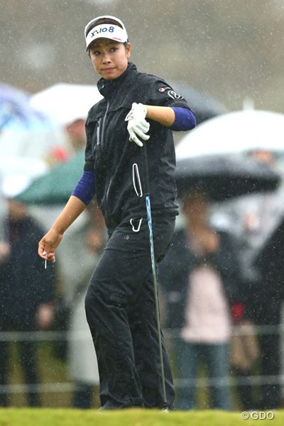 2013年 富士通レディース 最終日 森田理香子 雨は選手もつらいですよね
