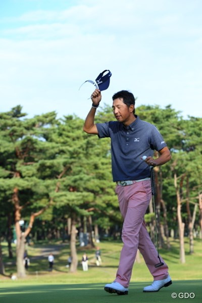 2013年 日本オープンゴルフ選手権競技 5日目 小林正則 優勝をかみしめてる表情かな。