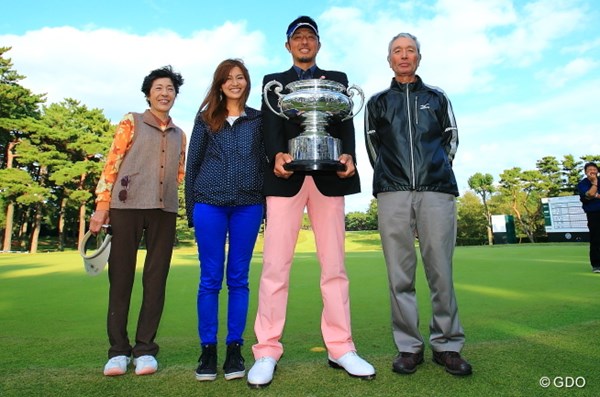 2013年 日本オープンゴルフ選手権競技 5日目 小林家族 大切な家族の前での優勝、ほんとに幸せ者だね。