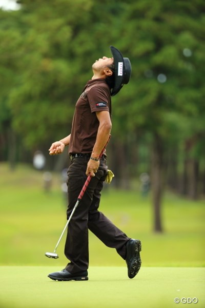 2013年 日本オープンゴルフ選手権競技 5日目 片山晋呉 入ってほしいパットが入らない！