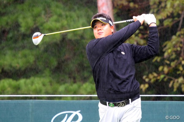 2013年 ブリヂストンオープンゴルフトーナメント 初日 金聖潤 雨、風が強くなってもプレーに集中できたという金聖潤