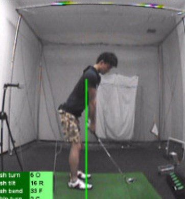 golftec テークバックで腰はむしろ左に！！ 2-1