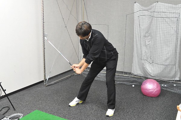 golftec テークバックで腰はむしろ左に！！ 6-1