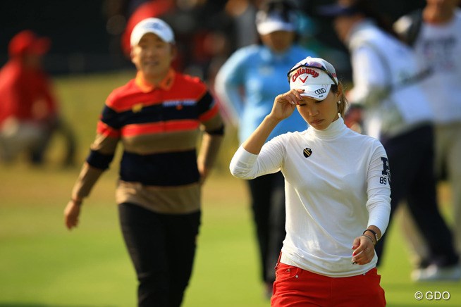 2013年 樋口久子 森永製菓ウイダーレディス 初日 上田桃子