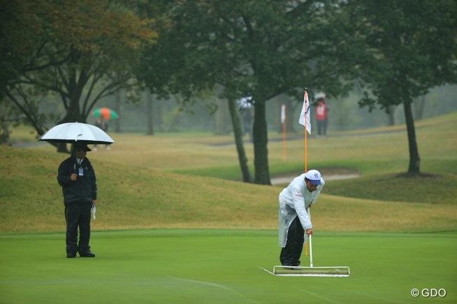 2013年 HEIWA・PGM CHAMPIONSHIP in 霞ヶ浦 初日 9番グリーン
