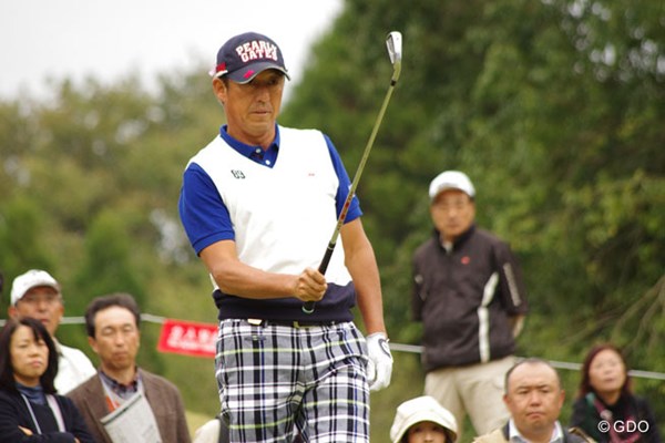 2013年 富士フォルムシニアチャンピオンシップ 最終日 芹澤信雄 今季最高位の3位でフィニッシュした芹澤信雄、一時は首位タイに並んだが・・・