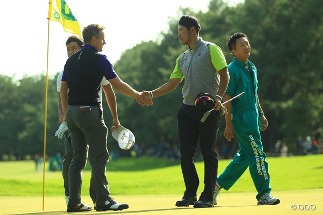2013年 ダンロップフェニックストーナメント 初日 松山英樹、ルーク・ドナルド