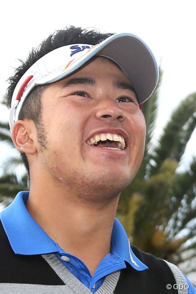 2013年 カシオワールドオープンゴルフトーナメント 最終日 松山英樹 優勝インタビューで満面の笑み