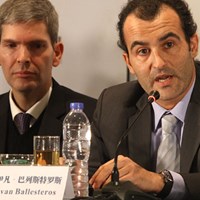 大会の共同実行責任者を務めるセベの甥、イバン・バレステロス氏 2013年 ザ・ロイヤルトロフィ 事前 イバン・バレステロス