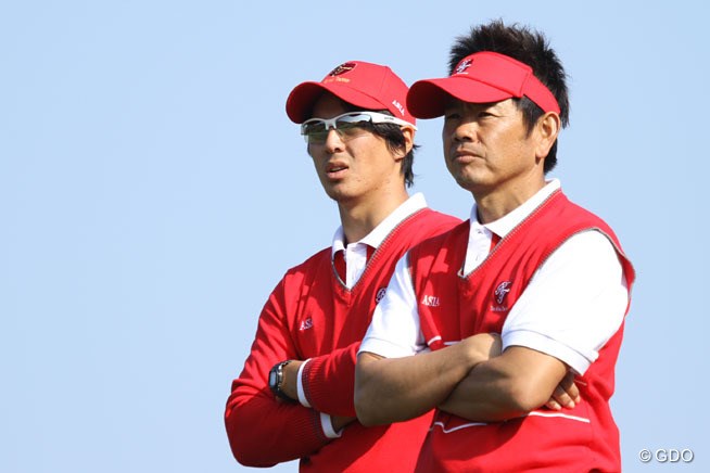 2013年 ザ・ロイヤルトロフィ 初日 石川遼＆藤田寛之