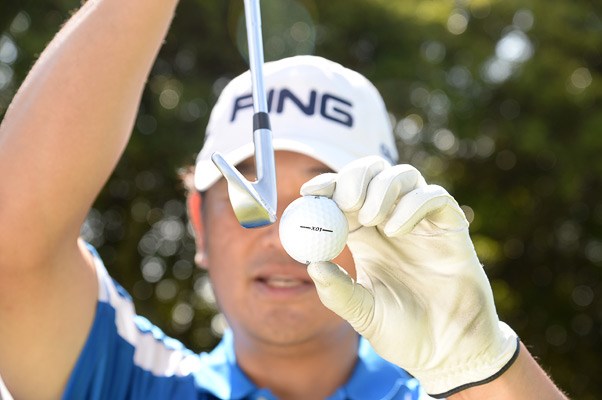 使用するクラブは7番アイアン