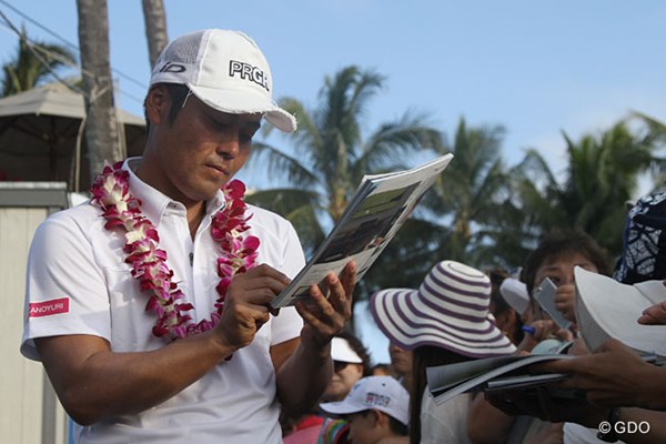 2014年 ソニーオープンinハワイ 最終日 谷原秀人 8位タイの谷原秀人は2週間後の「ファーマーズインシュランスオープン」出場権も手に入れた