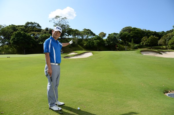 グリーン面が見えているときは受けグリーン