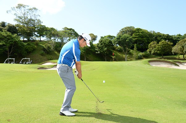 常に上りのパットを残す