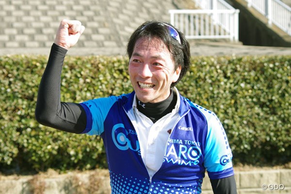 2014年 第1回日本スピードゴルフ選手権 松井丈さん 第1回大会で、18ホールの部、ベストタイム、ベストスコア、総合優勝の三冠を達成した松井丈さん