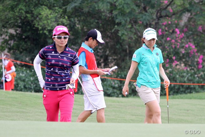 2014年 ホンダ LPGAタイランド 3日目 上原彩子 宮里美香