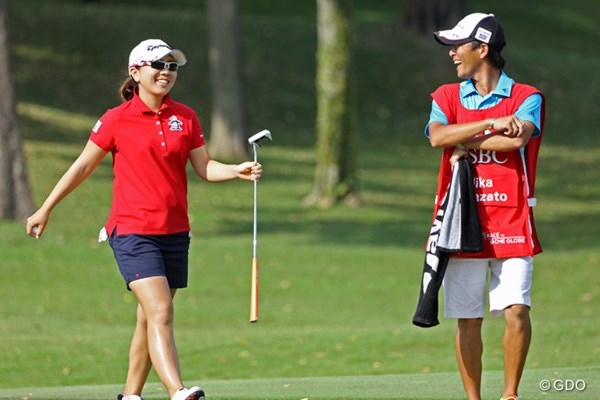 2014年 HSBC女子チャンピオンズ 2日目 宮里美香 上位の背中は遠いが、「やっとゴルフがまとまってきた」と明るい笑顔も見え始めた宮里美香