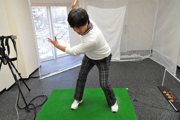 golftec 下半身でアッパーカット！ 4-1 